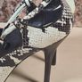 Karen Millen Snakeskin Stiletto High Heels Peep Toe Size Uk 7 Eu 40 Image 7