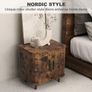 Bedside Table with Sliding Doors Image 4