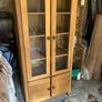 Solid OAK display cabinet.OAK shelves Image 2
