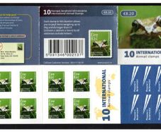 2012 Ireland Common Frog Self-adhesive Definitive Stamp Booklet Mint Never Hinged (MNH)