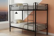 Metal Single Bunk Bed Black Free Delivery Limited Offer!