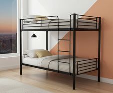 Metal Single Bunk Bed Black Free Delivery Limited Offer!