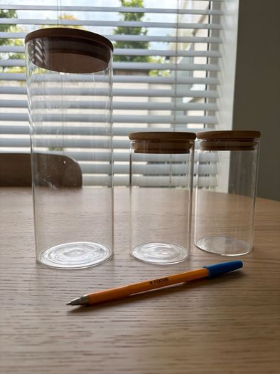 Glass jars