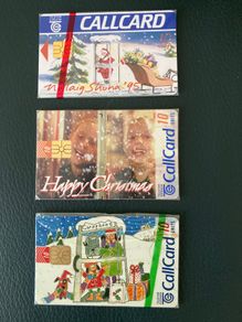 3 Mint Christmas Call Cards