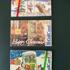 3 Mint Christmas Call Cards