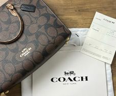 Coach tote woman bag brown