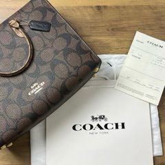 Coach tote woman bag brown