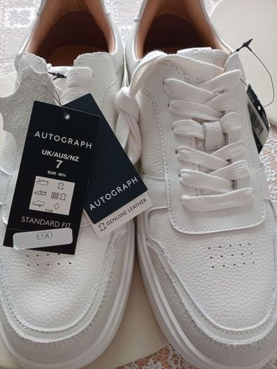 Genuine leather men's trainers