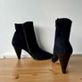 Dune Odell black suede heeled boots, 8/41 Image 4
