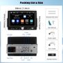 Single Din Car Stereo with Apple CarPlay Android Auto, 7 inch HD Touchscreen 1 Din Car Radio with Bluetooth 5.0, Mirror Link, FM, EQ, Type-C/USB Input, Remote Control Image 2