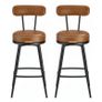 2 x new carmel brown kitchen breakfast barstools - FREE DELIVERY Image 2