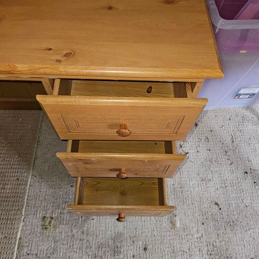dressing table with chair and mirror