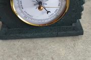 German Made slate brass barometer In Solid Green Slate HANDMADE IN SLATE 450 MILLION YEARS OLD