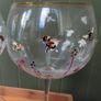 2x Busy Bees Gin Glasses Image 2