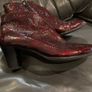 Ara - V-cut Heeled Ankle Burgundy Image 3