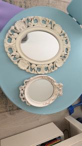 Vintage Ornate Oval Mirrors