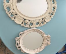 Vintage Ornate Oval Mirrors