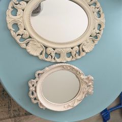 Vintage Ornate Oval Mirrors
