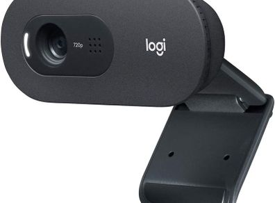 Logitech C505 HD Webcam - 720p HD External USB Camera for Desktop or Laptop with Long-Range Microphone, Compatible with PC or Mac - Grey Visit the Logitech Store