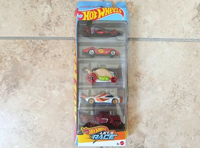Hot Wheels Netflix Let's Race die-cast 1:64 5-Pack 2025 JBJ79 Mattel Toy Cars