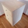 small cabinet, light color, 3 drawers Image 2