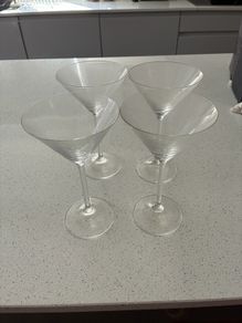 Martini Glasses x4