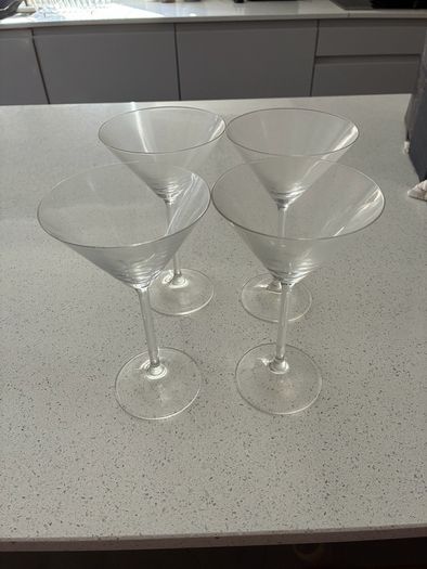 Martini Glasses x4