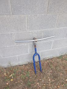 Handlebar, stem and fork.