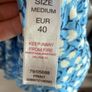 Savida Blue Floral Midi Dress Size Medium Image 4