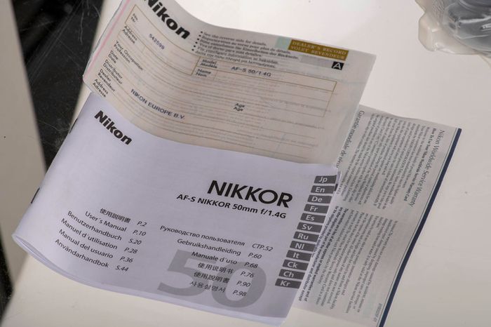 Nikon AF-S (Nikkor) 50mm 1:1.4 G Full frame Prime lens
