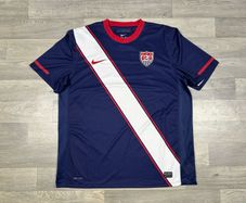 Vintage 2010 Nike USA Away Soccer Jersey Shirt Mens XL
