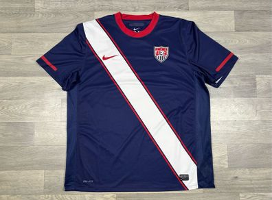 Vintage 2010 Nike USA Away Soccer Jersey Shirt Mens XL