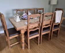 Wooden table & chairs