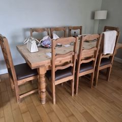 Wooden table & chairs