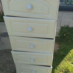 Vanity cabinet with drawers & mirror