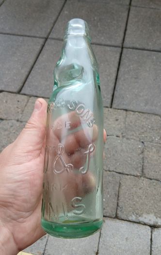 Vintage Downs Ennis codd neck bottle