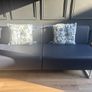 leatherette booth style sofa Image 3