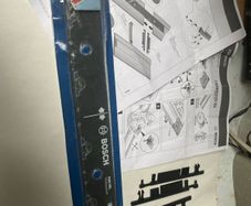 Bosch FSN guide rails  1.6mt  x 2 , joining bar and carrying bag