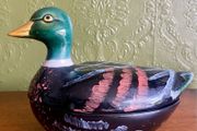 Vintage French duck pate tureen