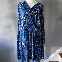 So Fabulous blue & black dress, Size 26