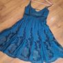 vintage y2k karen millen silk teal embellished Image 3
