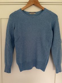 Pure Cashmere jumper Baby Blue Size 8