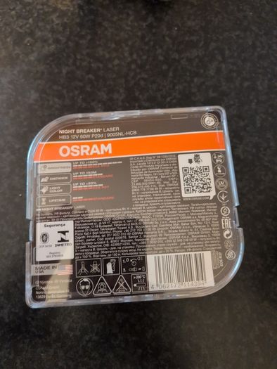 Osram Night Breaker Laser HB3 12v 60W