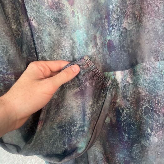 Lululemon Lab  Unisex Lightweight Hoodie & Shorts Co-ord Set Abstract Dye Print Sz M