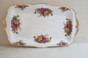 Sandwich Plate Royal Albert Old Country Roses
