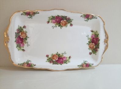 Sandwich Plate Royal Albert Old Country Roses