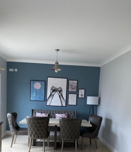 Dining chairs and dining couch with free table