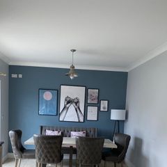 Dining chairs and dining couch with free table