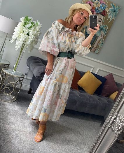 h&m floral maxi dress