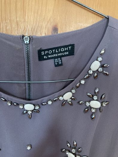 Warehouse beaded dress